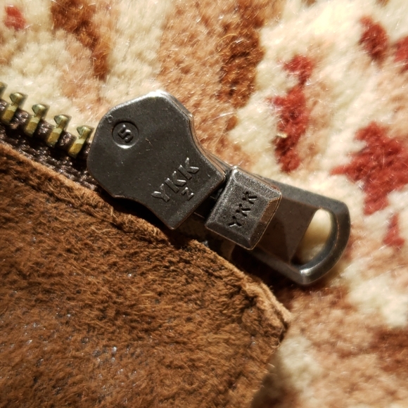 Natto leather shredded slashed mesh fringe  jacket - Picture 9 of 12